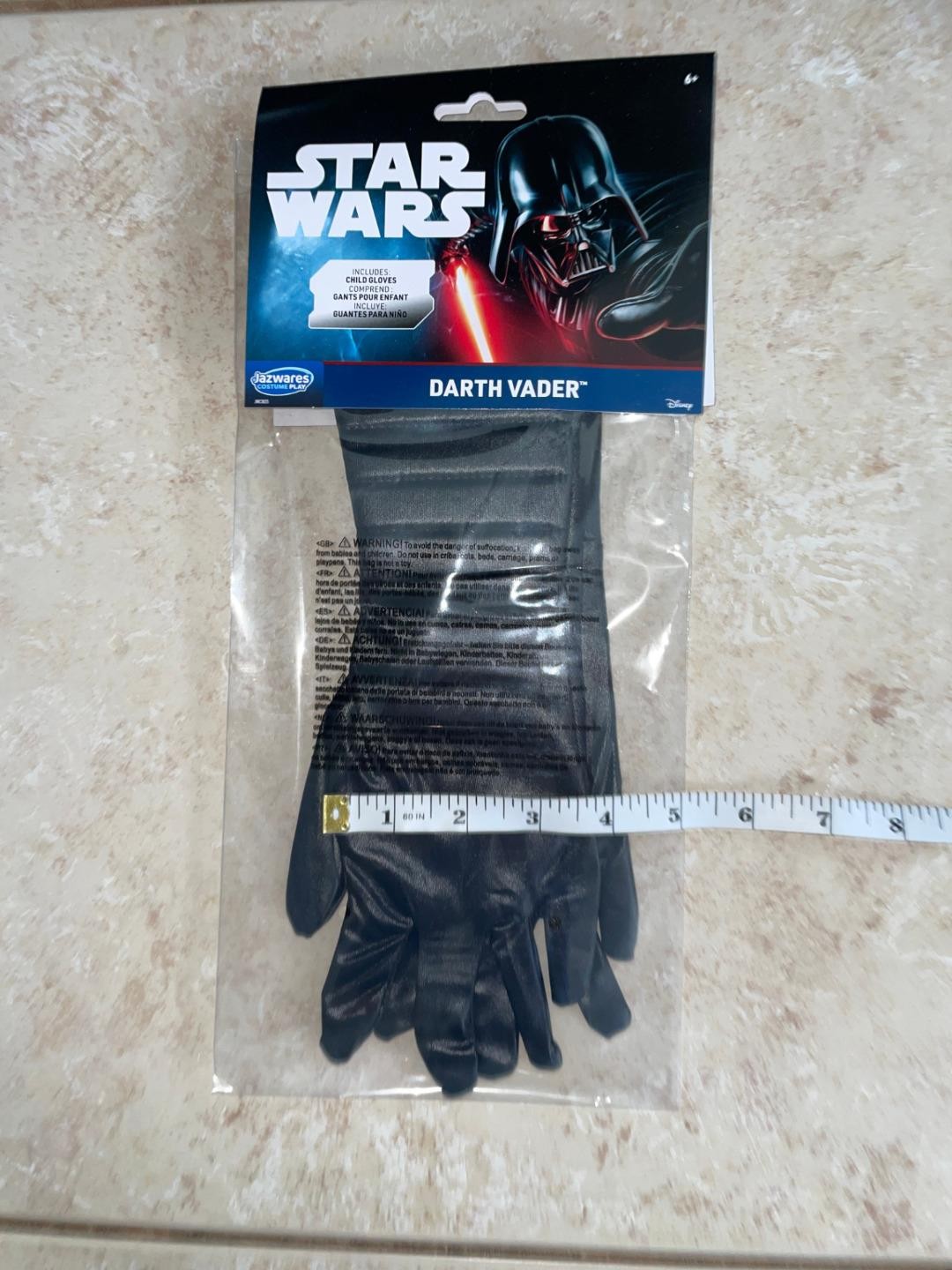 BOYS STAR WARS DARTH VADER GLOVE HALLOWEEN COSTUME JWC3025 NEW