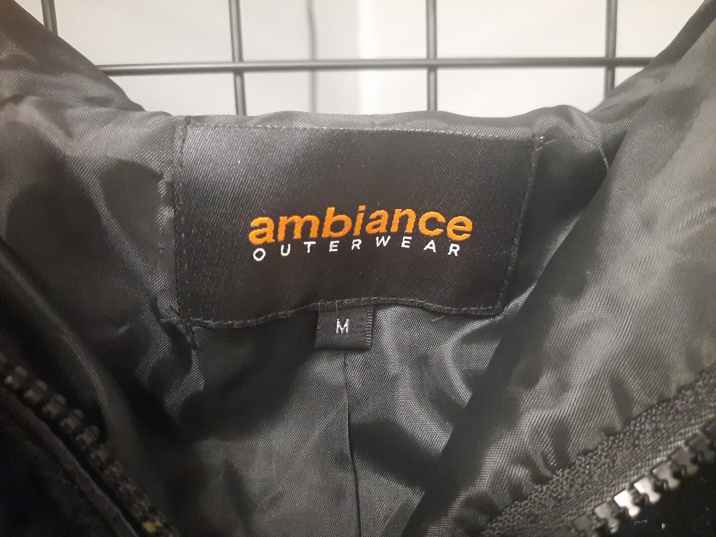 Ambiance Outerwear Jacket Woman’s Medium Faux Fur Black Lined Full Zip Coat