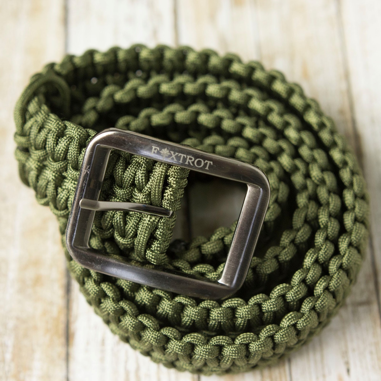 FOXTROT 550lb Survival Military Grade Paracord Belt with FREE Matching Bracelet