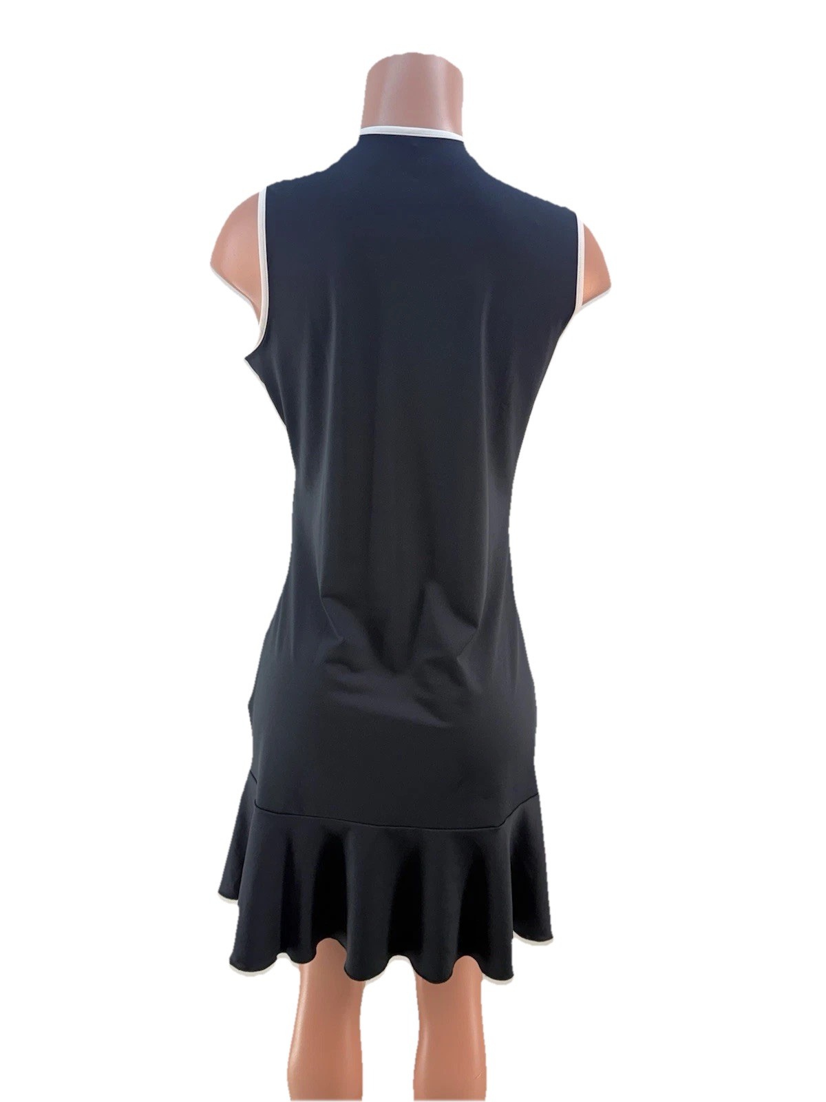 Ana Clare Active Women Dress M Activewear Sleeveless Black Tennis Dry Stretch