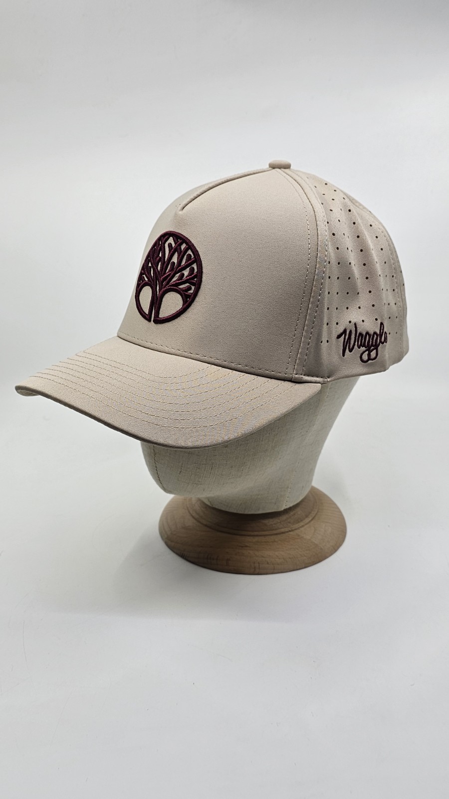 Waggle Golf Hat Smoaked It OG Snapback One Size Cap Tan Performance Tree Of Life