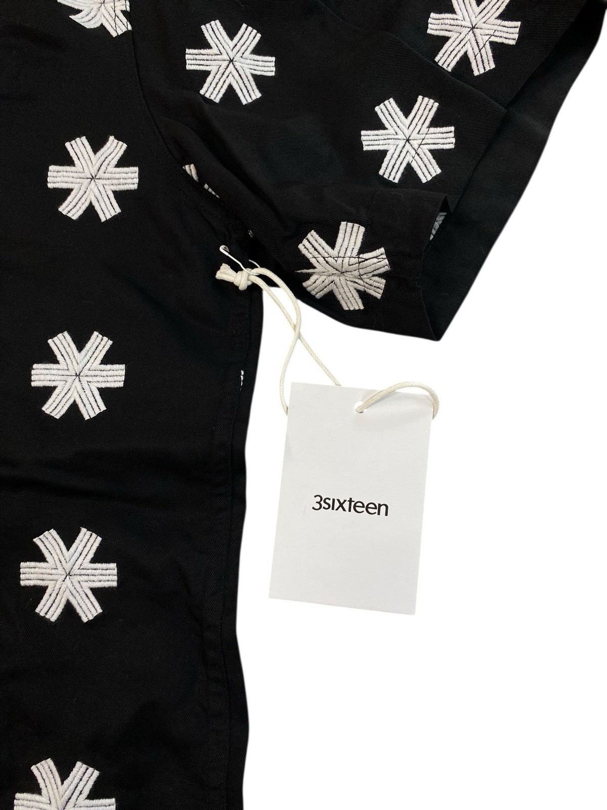 3Sixteen Leisure Shirt Black Size XXL Brand New Short Sleeve Button Down