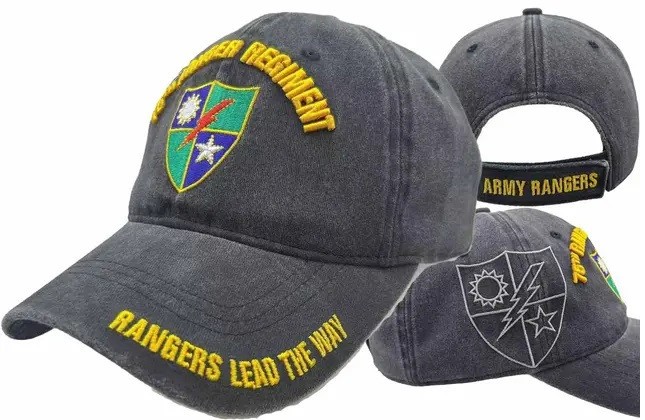 U.S. ARMY – 75TH RANGER REGIMENT Military Ball Cap – black