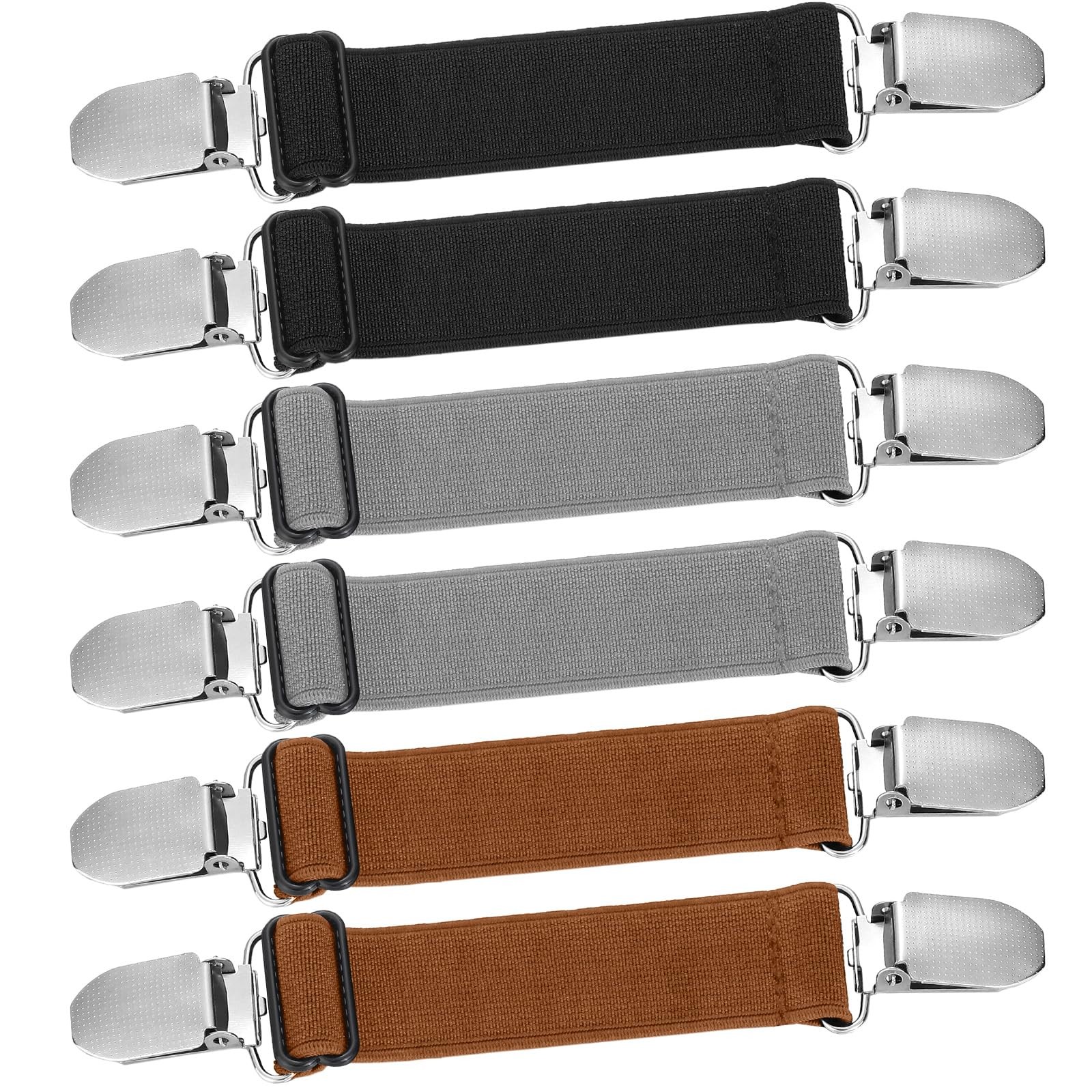 Eurzom 6 Pcs Pant Waist about 22 cm / 8.7 in. In length, Black, Gray, Brown