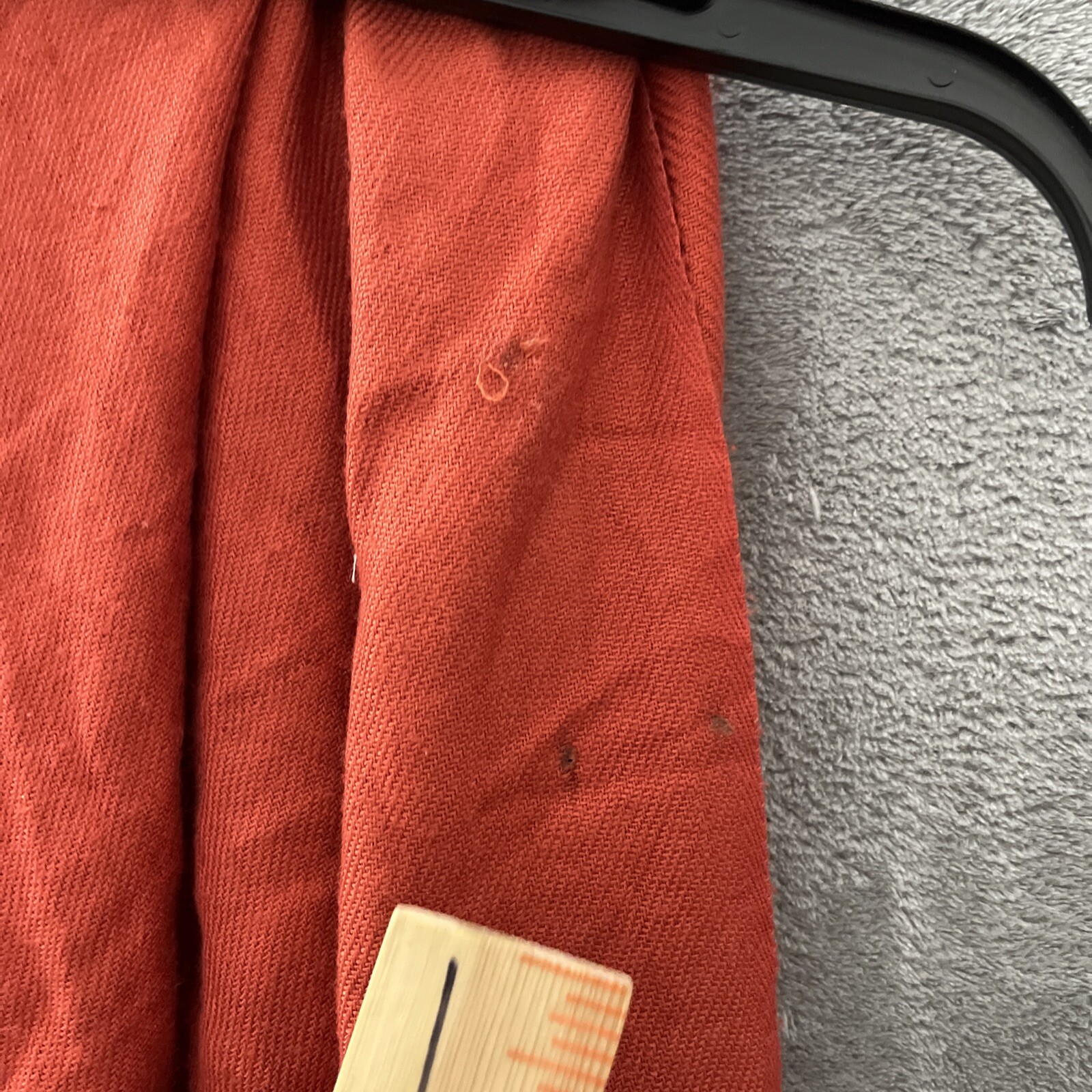 Pashmina Scarf Womans One Size Solid Orange Fringed Long 100% Pashmina