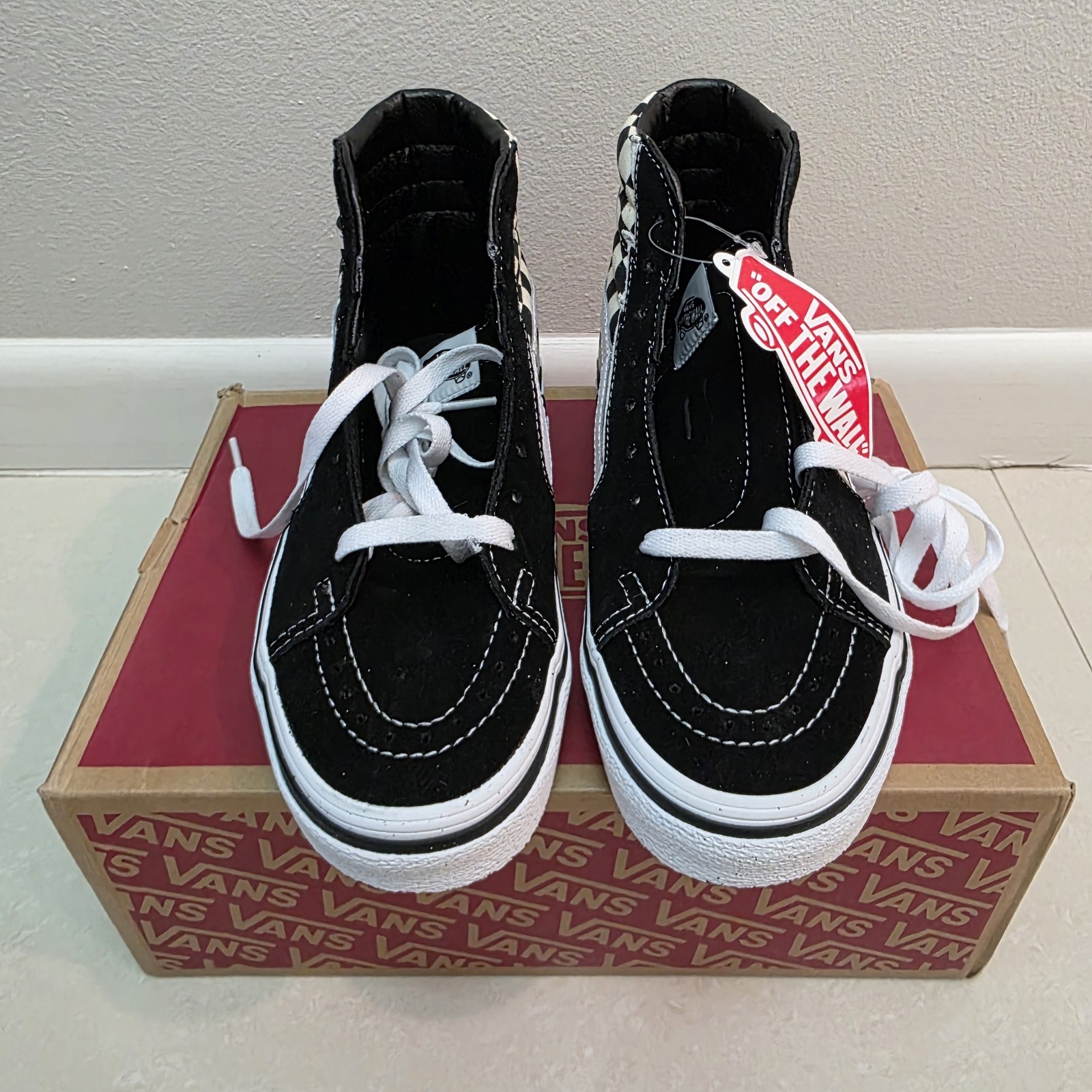Sk8 Vans Hi ‘Bolt Checkerboard’ – VN0A5JIVA04 US 6.5 New In Box
