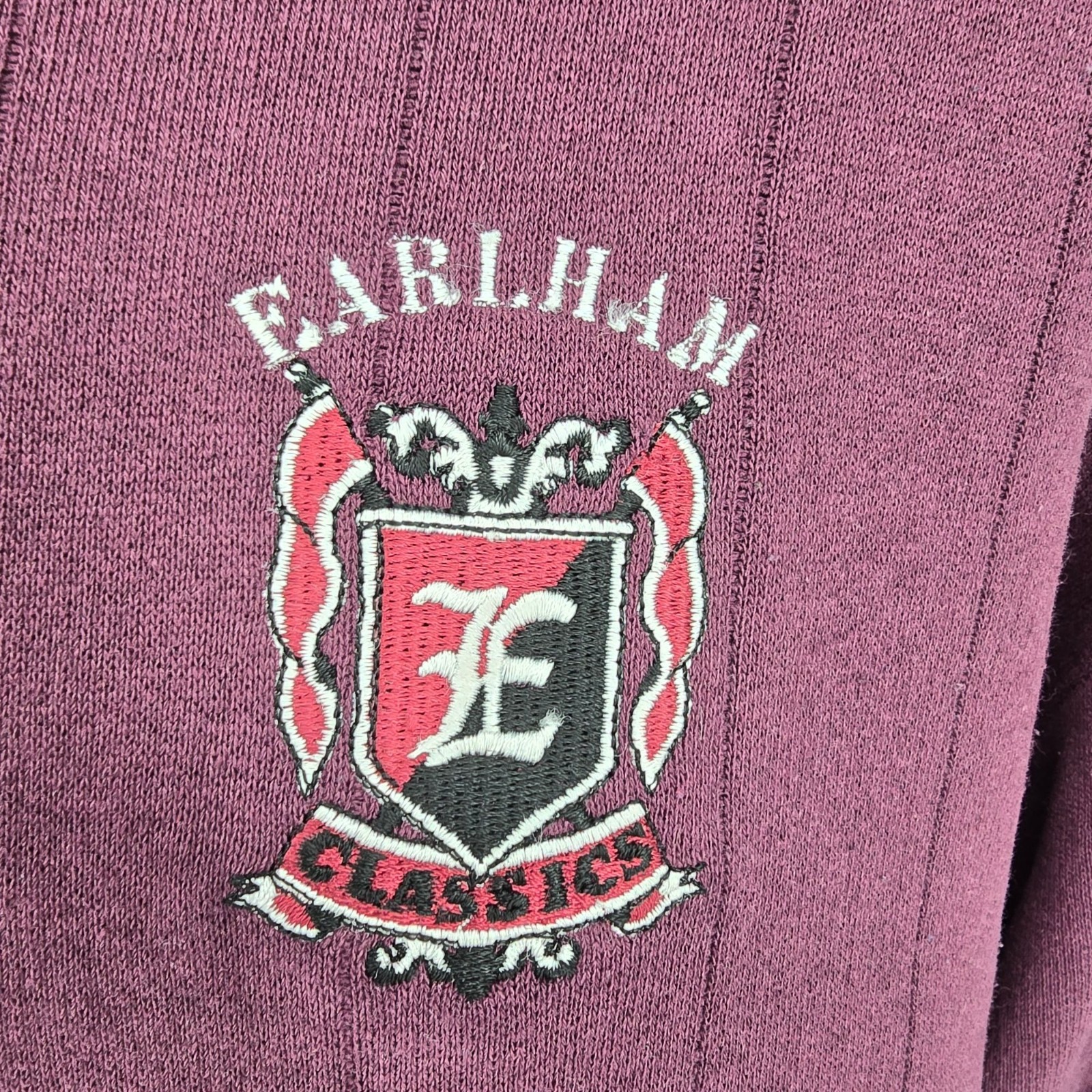 Vintage 1990s JanSport Made in USA “Earlham Classics” Burgundy Sweatshirt (XL)