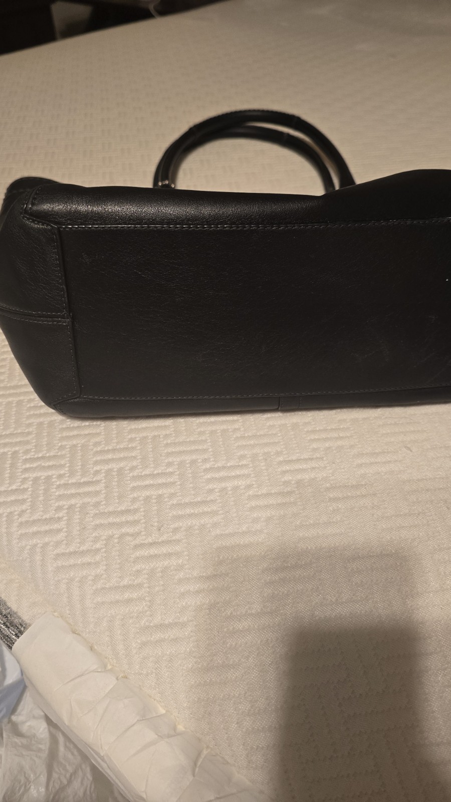 2009 Coach Bleeker Leather Tote Legacy Lining, Inner Pockets, Silver Hardware