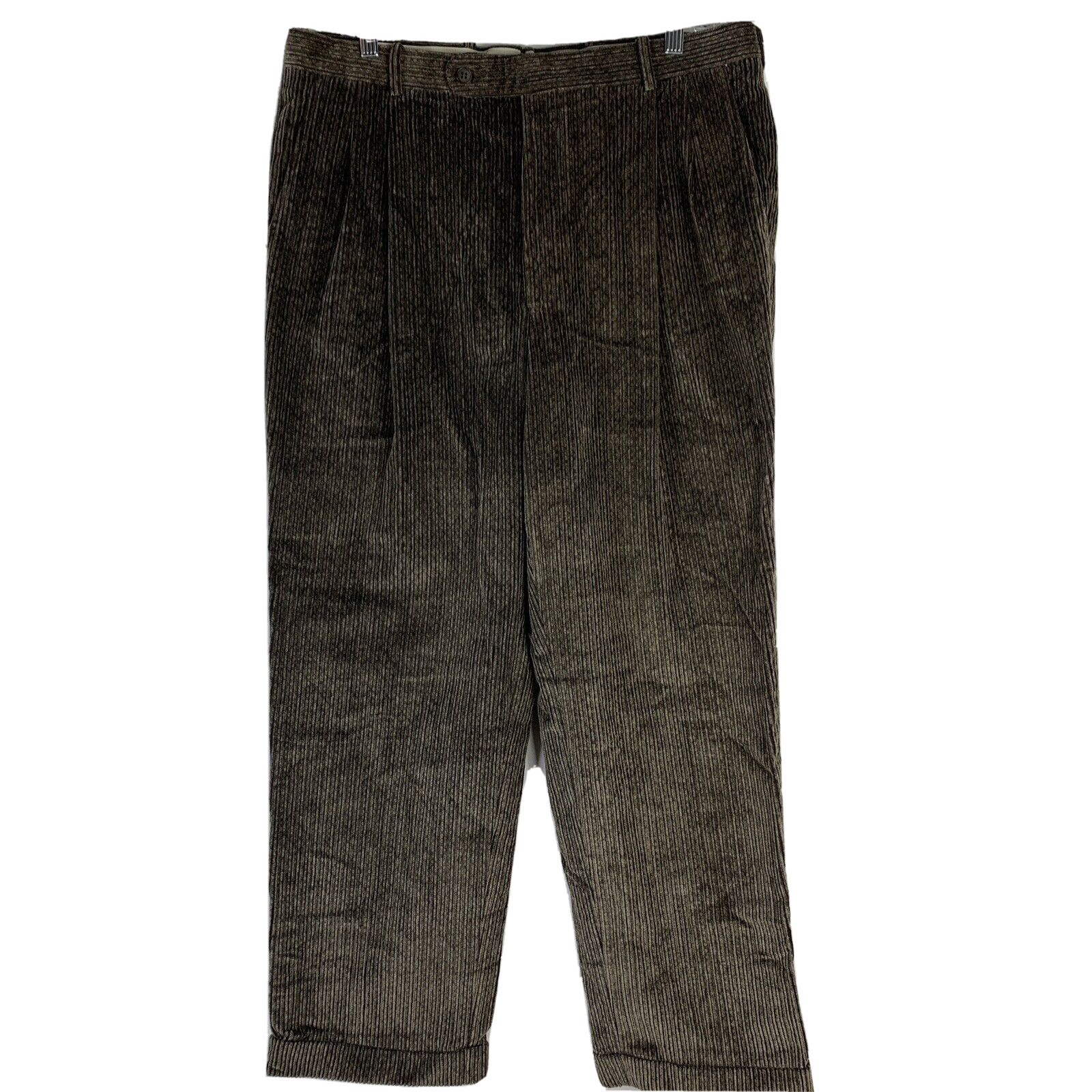 Tom Jones Corporate Image Pants Size 36 Gray Corduroy Tapered Biella Italia