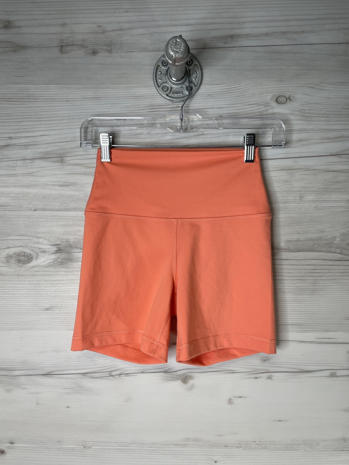 Yogalicious LUX Shorts Womens Small Orange Lux Everyday 5 Inch High Rise Biker
