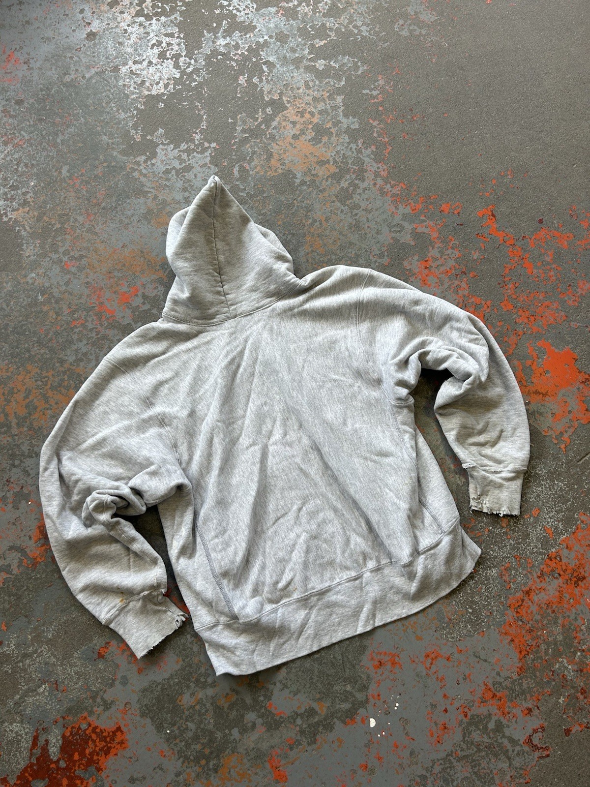 Vintage 80s Champion Reverse Weave Hoodie Syracuse College After Hood Warmup Lg