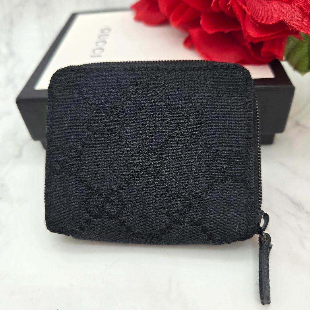Excellent Condition GUCCI Gucci Coin Case Small Change Wallet GG Canvas