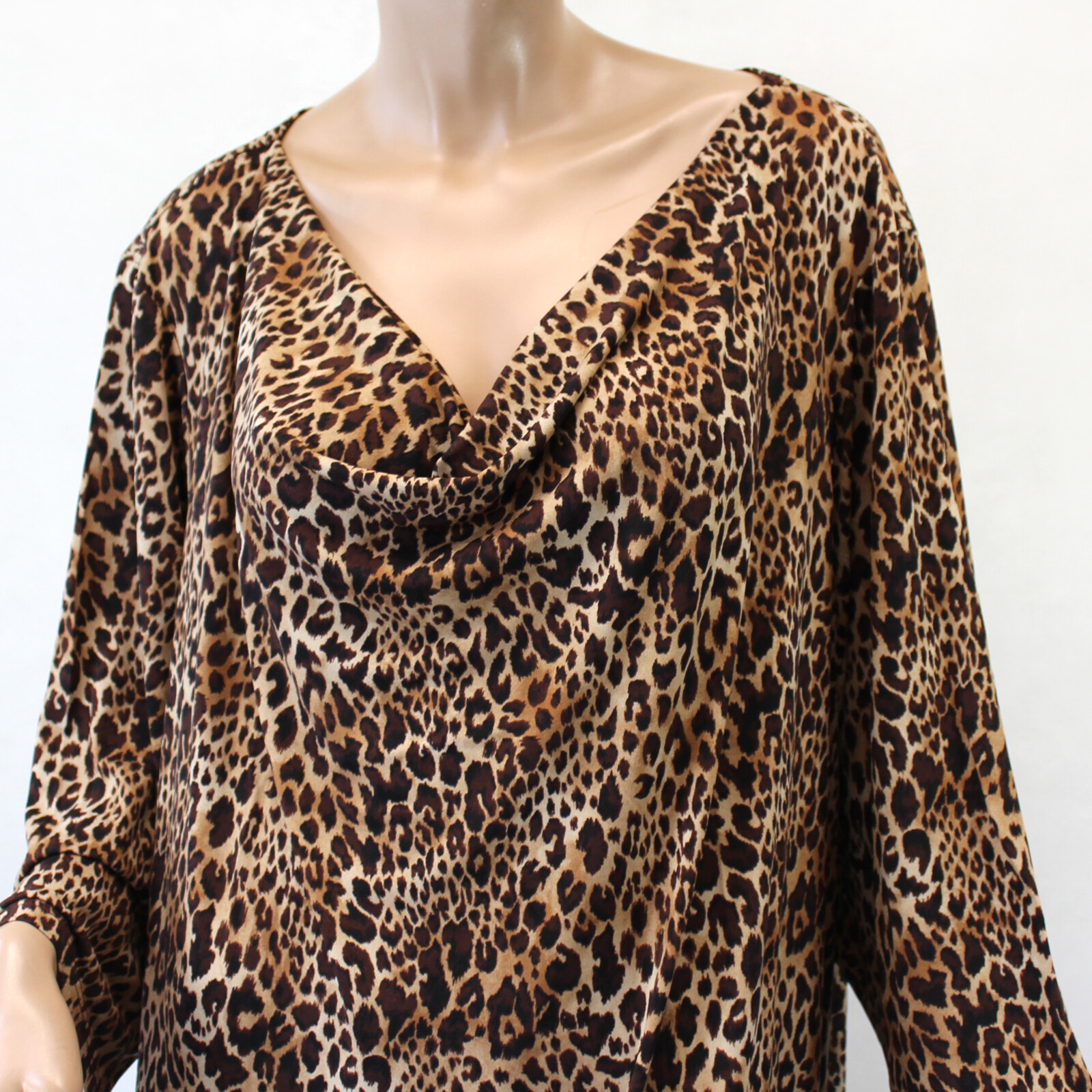 Catherines Plus Size Animal Print Maxi DRESS 5X 34/36