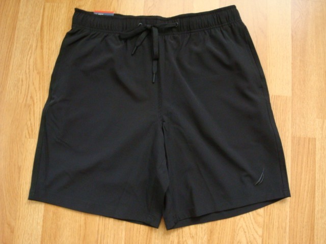 NWT Men’s Nautica Swim Stretch Quick Dry Comfort Liner Shorts Black M