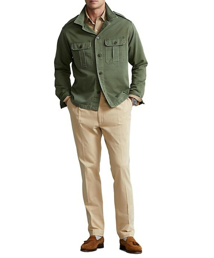 Polo Ralph Lauren Military Army Soldier Paratrooper Field Shirt Jacket Gentleman