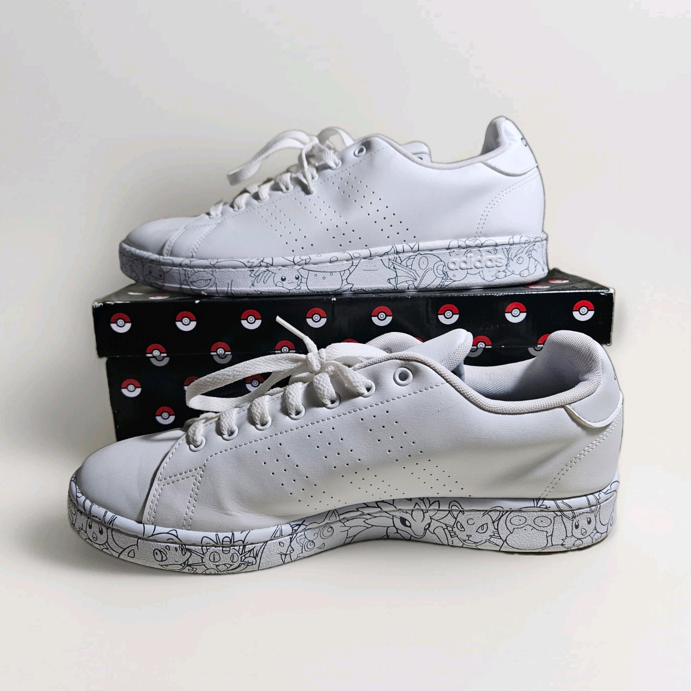 Adidas Advantage Pokémon Cloud White 11.5 Men’s, Never Worn