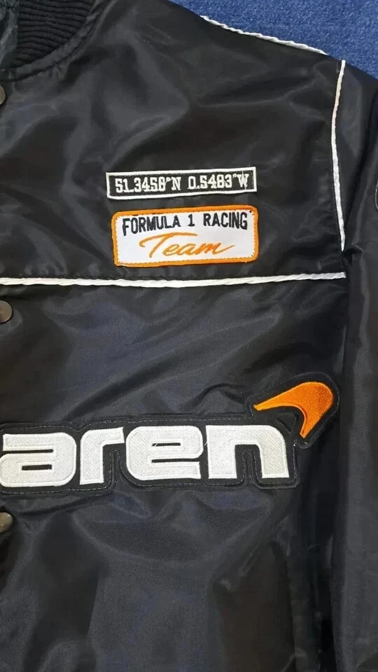 Vintage Mclaren Racing Jacket Team Racing Embroidered Jacket