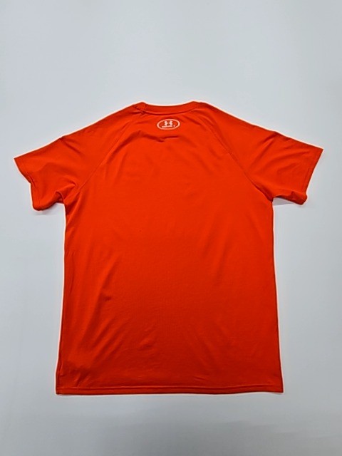 Under Armour Boys Orange HeatGear T-Shirt Youth Size 16 Relaxed Fit