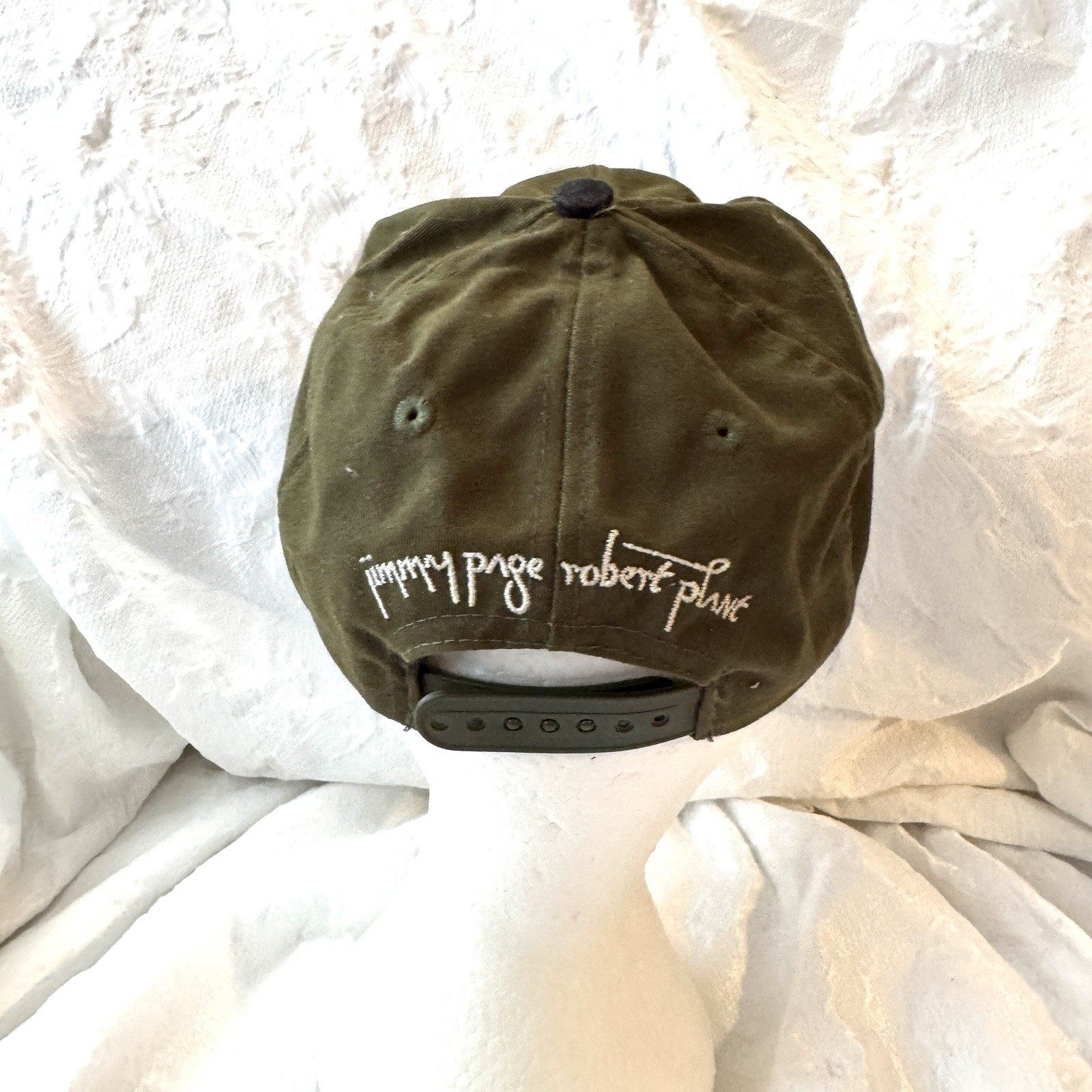 Vintage 90s Zoso LED Zeppelin IV army green SnapBack Hat Robert Plant Jimmy Page