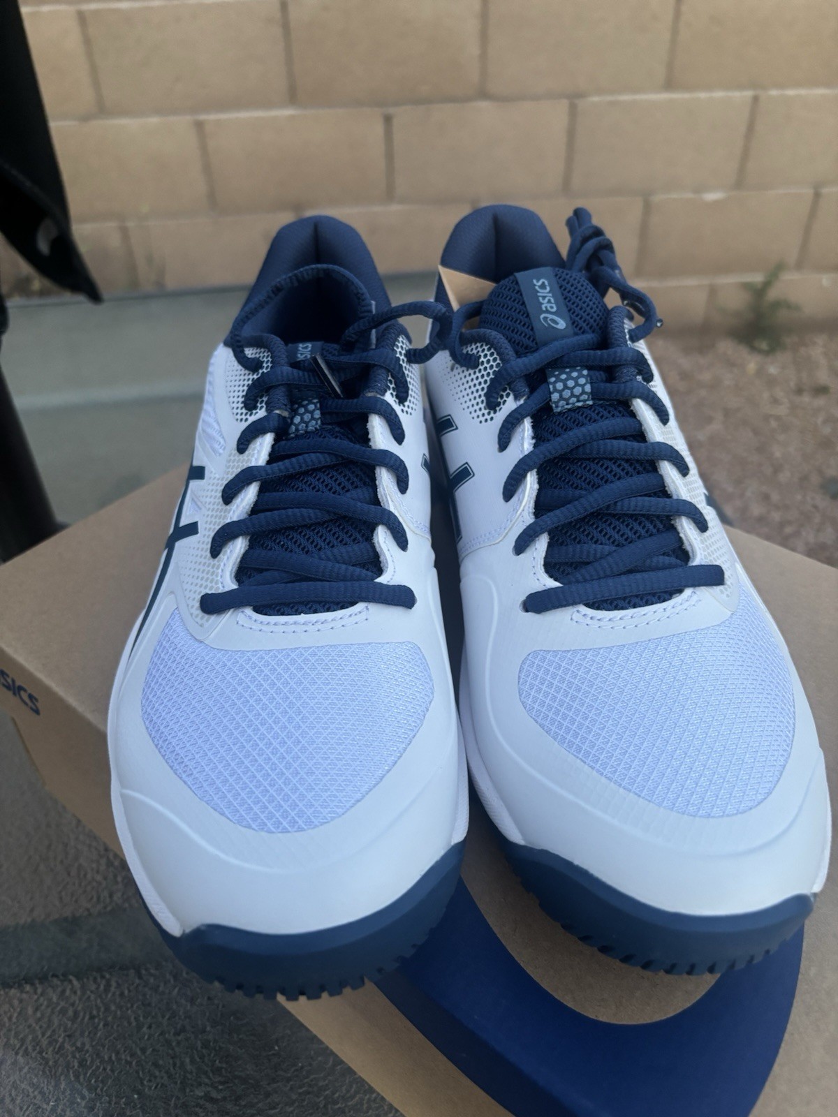 ASICS Game FF Pickleball Men’s Size 8 White/Twilight Blue 1041A488-101