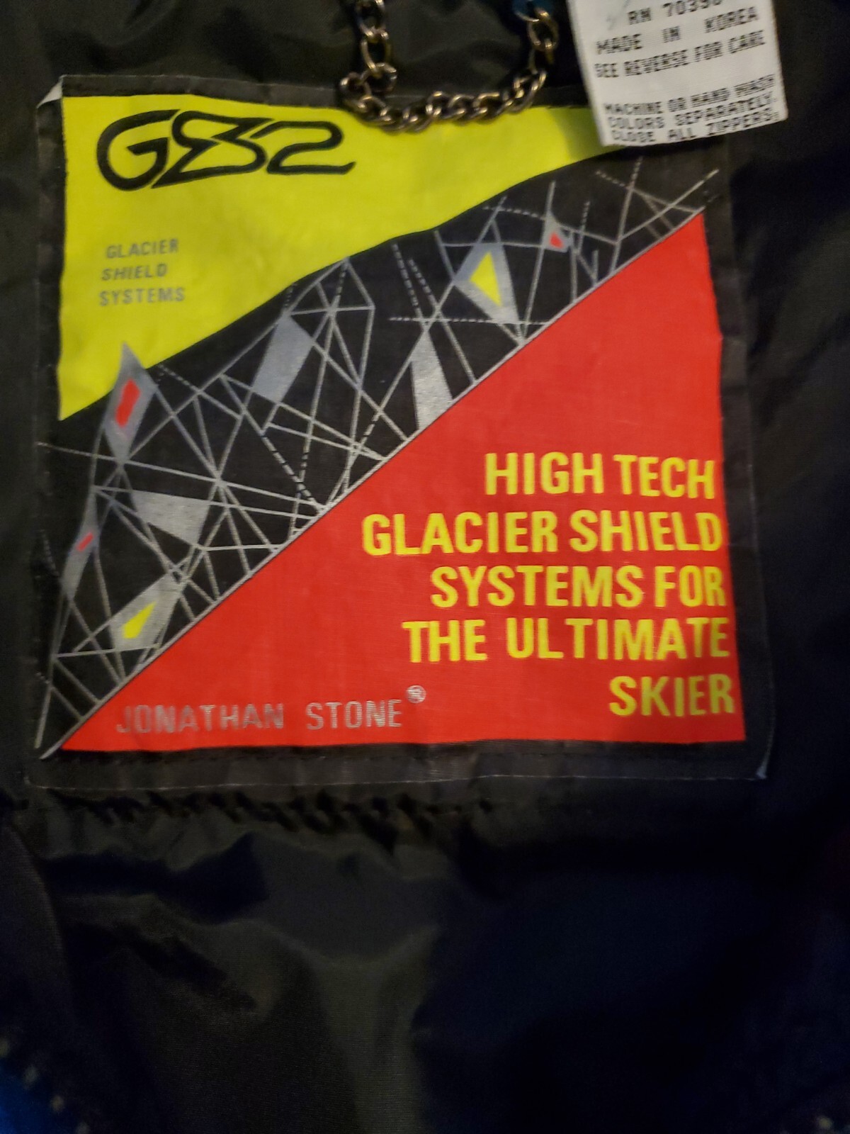 Adult M Jonathan Stone Glacier Shield Feather Down Puffer Ski Jacket Teal Vtg