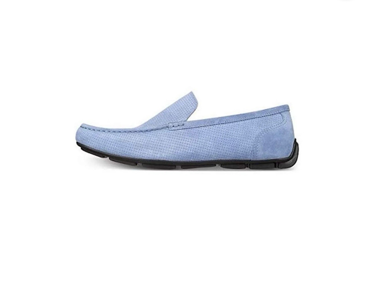 Alfani Men’s Kendric Leather Square Toe Moccasins Denim Blue Size 11M NEW IN BOX