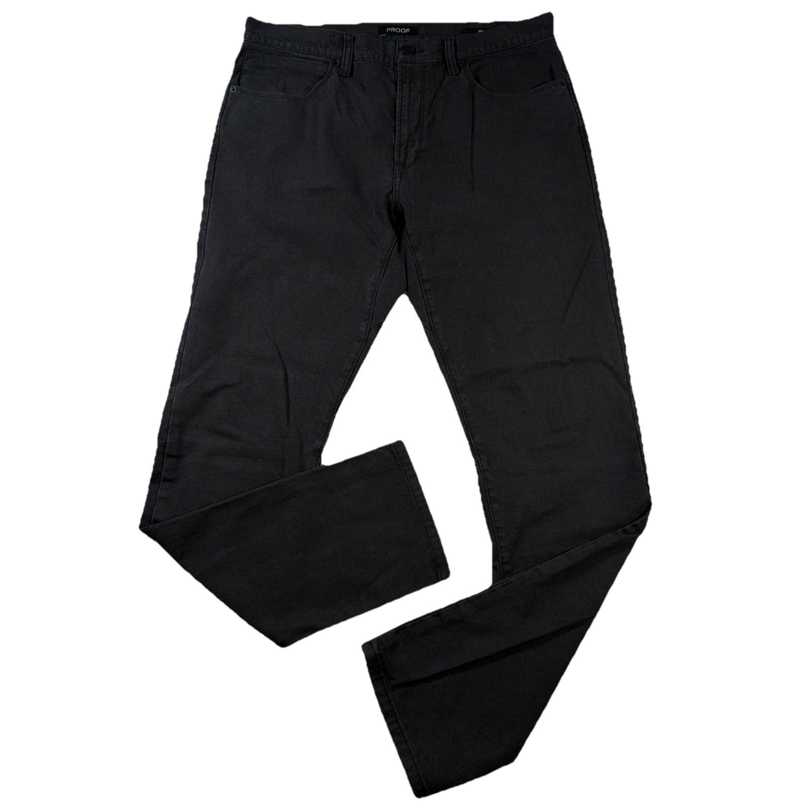 Proof Rover Men’s Slim Tapered Canvas Pants 34×32 Black Denim Workwear