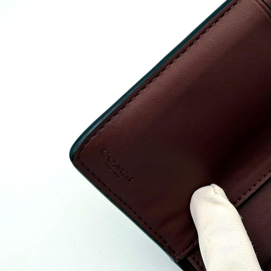 COACH Two-Fold Wallet Zip Wallet CM241 Cherry