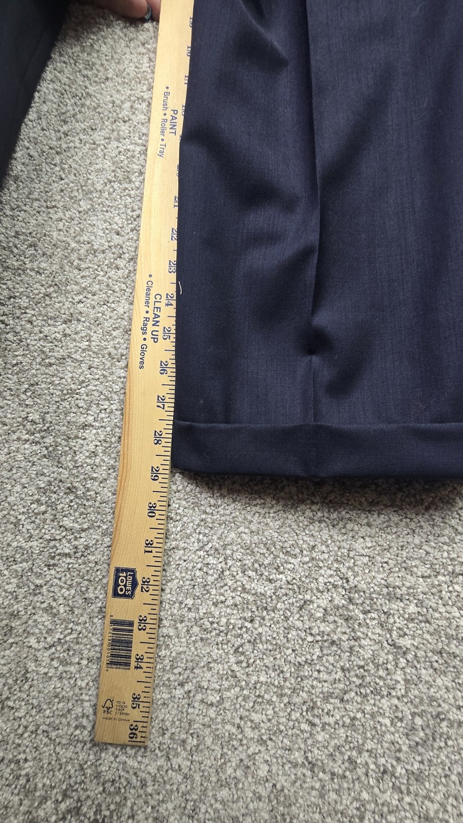 Vintage Corporate Image Suit Mens 44 Gray Blue Plaid Wool Sport Coat Pants 32×29