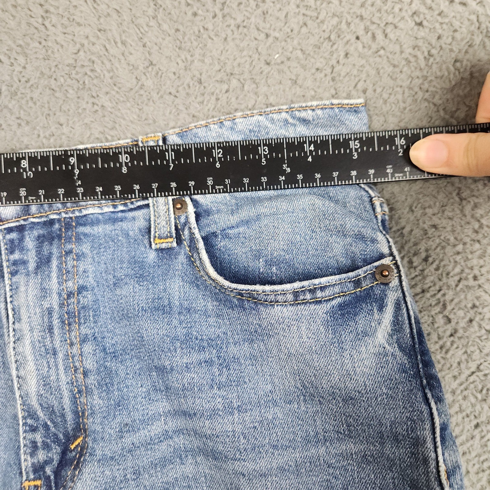 Levi’s 513 Slim Straight Jeans Mens Size 30×32 Blue Stretch Slim Seat Thigh