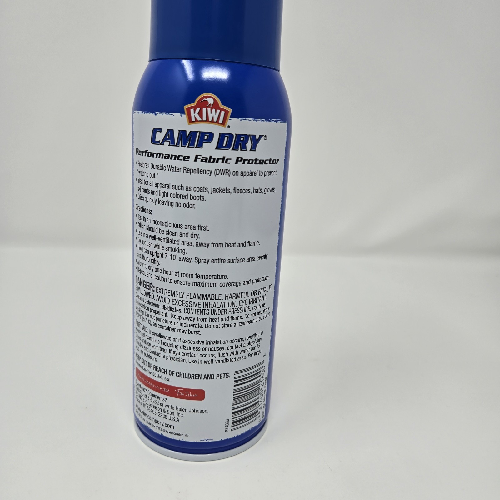 Kiwi Performance Fabric Protector Camp Dry 10.5 FL OZ New