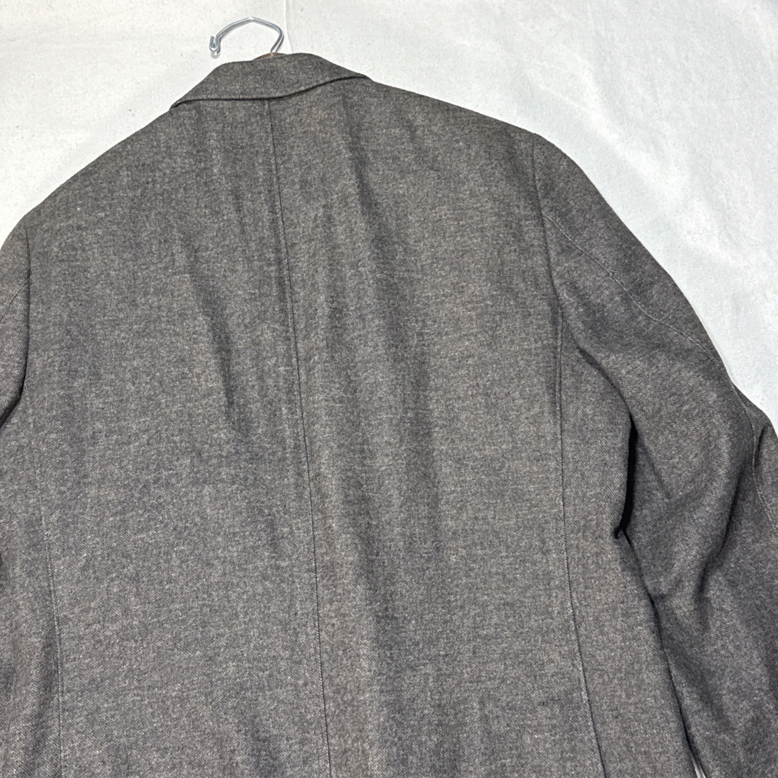 Kroon Wool Cotton Linen Blazer Jacket Mens 42 Brown Single Vent Unstructured