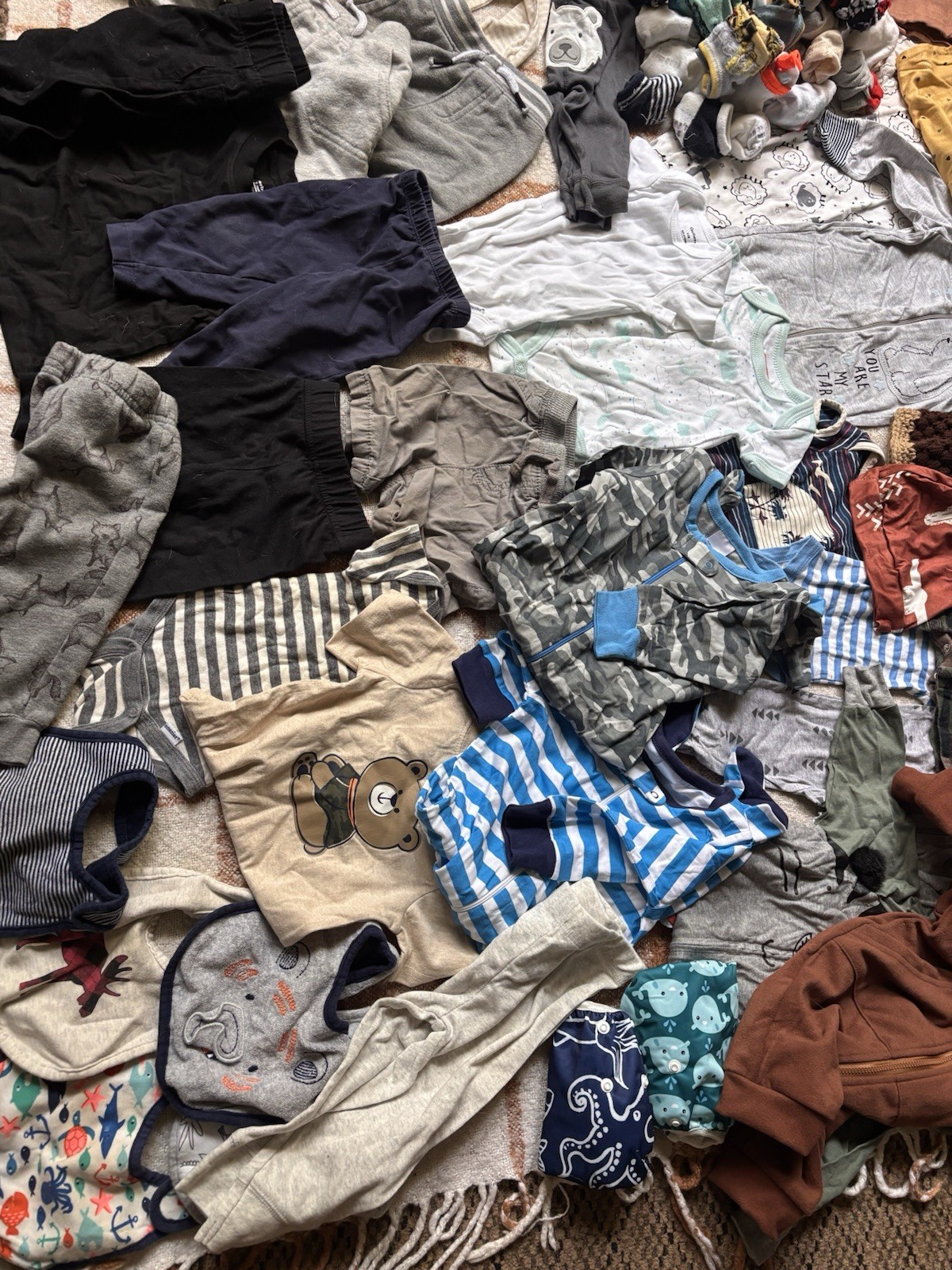 HUGE Lot Of NEW Baby Clothes (Newborn – 12mo)