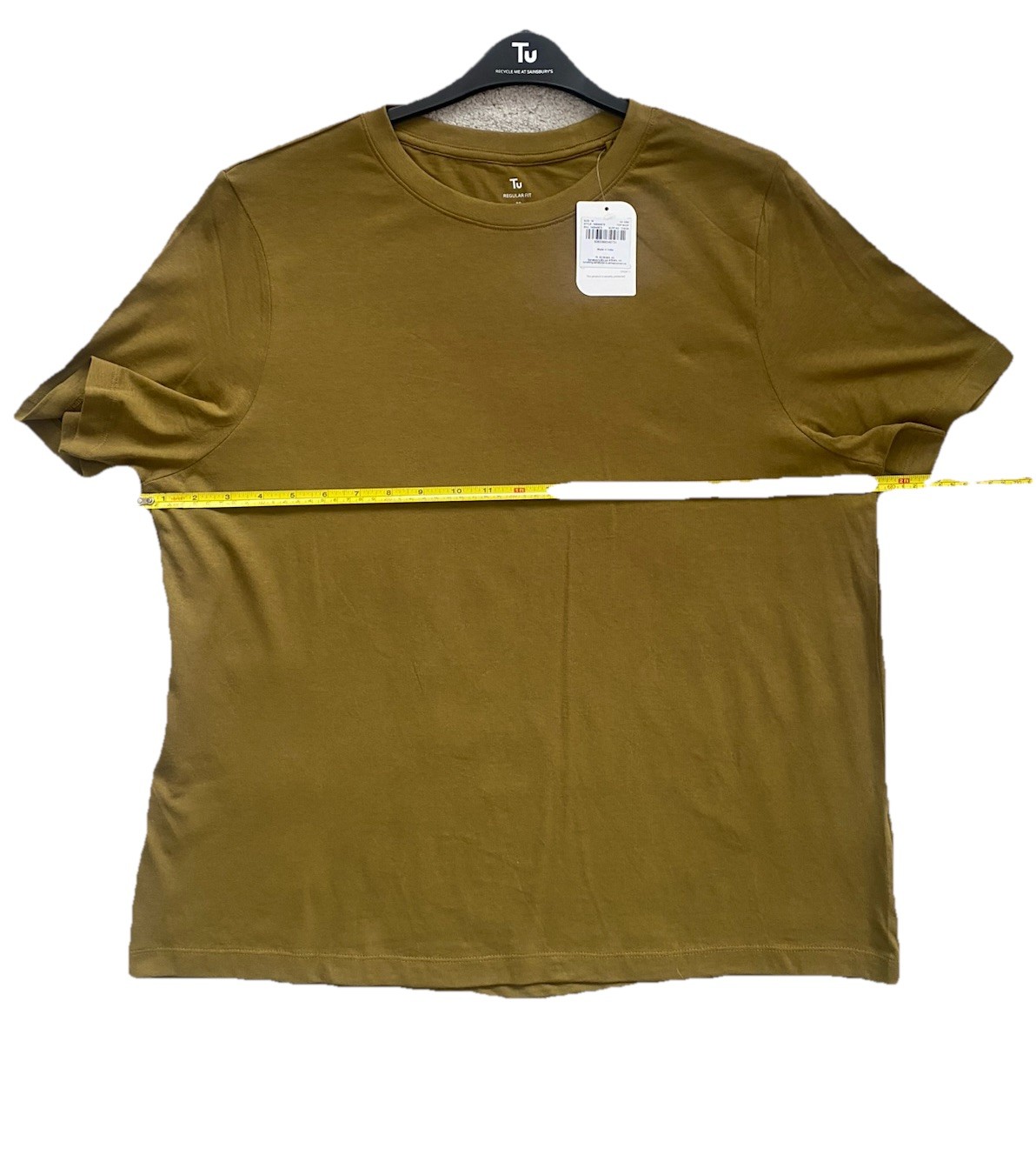 Ladies Dark Green Cotton Short Sleeve crewneck T-Shirt / Top Size 18 New ￼