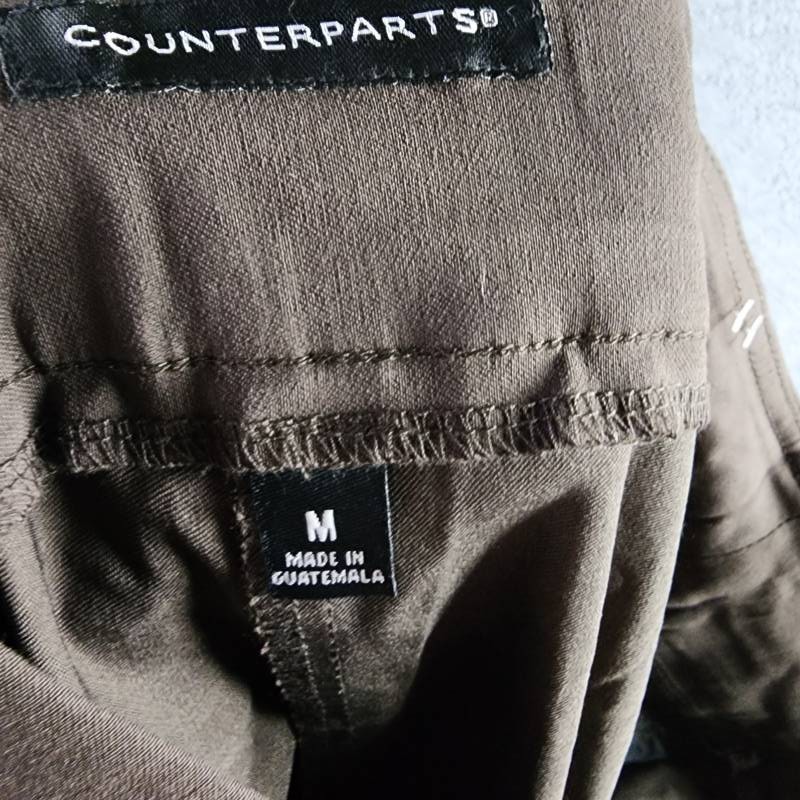 Counterparts Pull On Cutout Hem Pants Women’s Dark Gray Solid Elastic Waist M