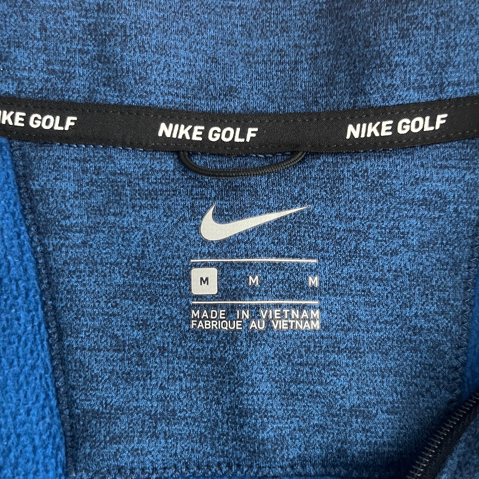 Nike Golf Therma Repel Mens Medium Blue Half Zip Pullover Long Sleeve Active