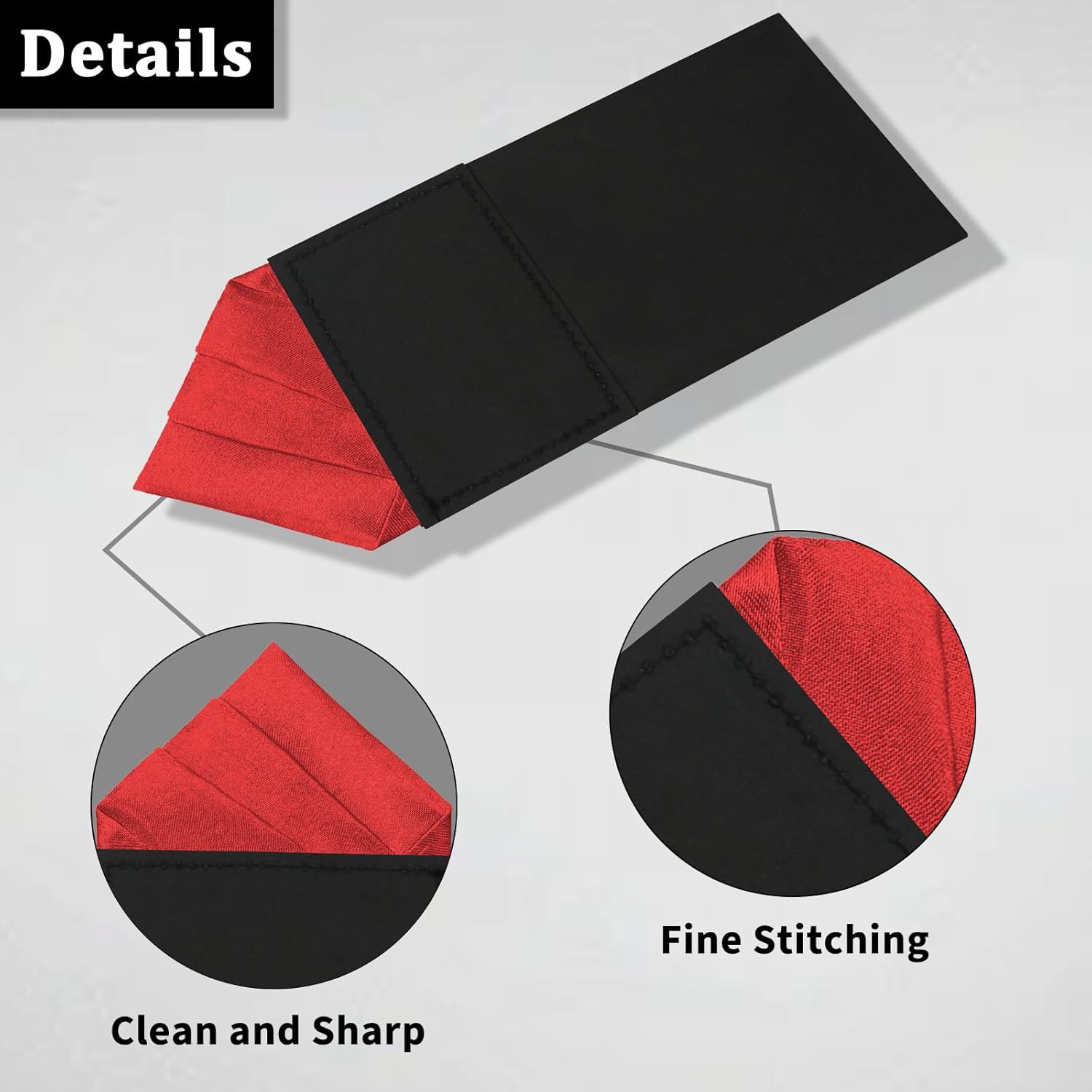 Mens Pre-Folded Pocket Squares on Card Pocket Handkerchief for Suit Accessories