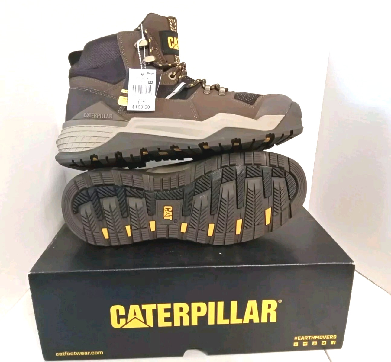Caterpillar Mens PROVOKE MID WP Waterproof Alloy Toe Work Boot Size 10 M Leather