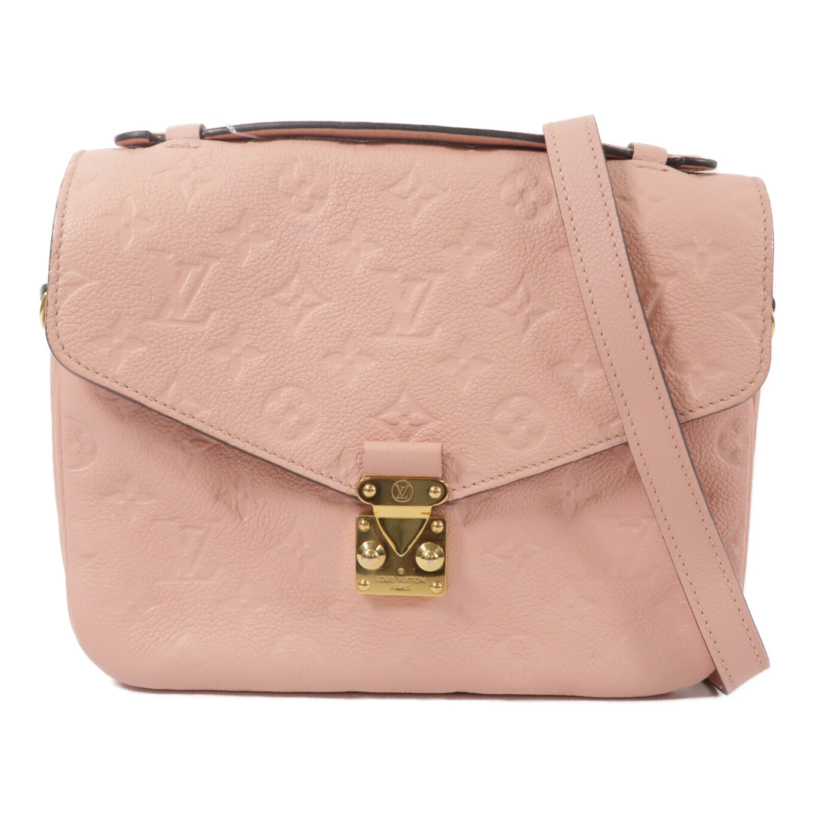 LOUIS VUITTON LV GHW Pochette Metis 2 Way Shoulder Bag M44018 Monogram Empreinte