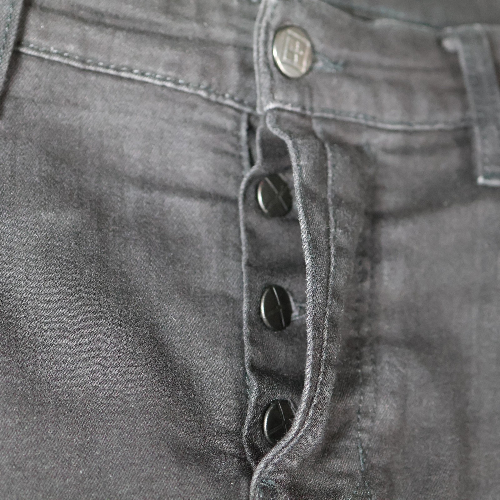 Ksubi Jeans Mens 34×26 Black Skinny Slim Charcoal Wash KM-50 Stretch Streetwear