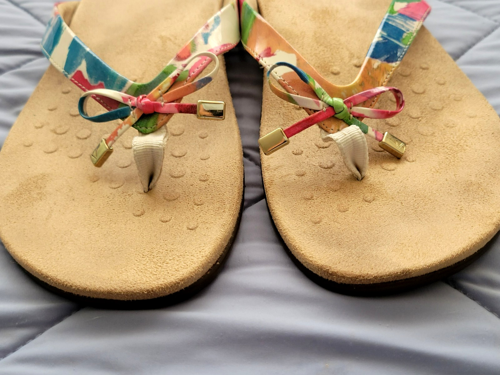 Vionic BELLA II Bow Thong Sandals Orthotic Arch Support Flip Flops SIZE 11 W