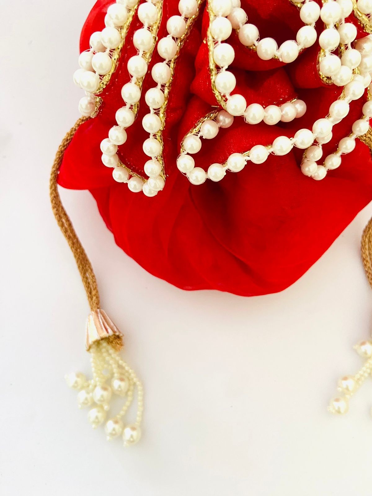 Indian Dry Fruit Gifting Organza Potli Bag for Women, Haldi Wedding Ceremony