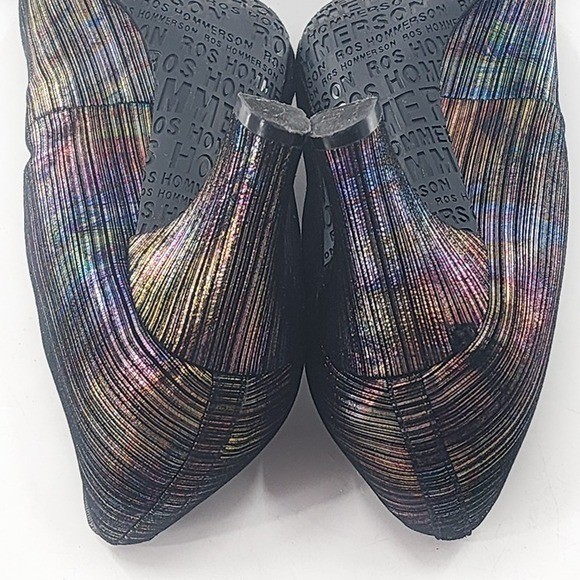ROS HOMMERSON Karat Shimmer Rainbow Pump Removable Insole Metallic