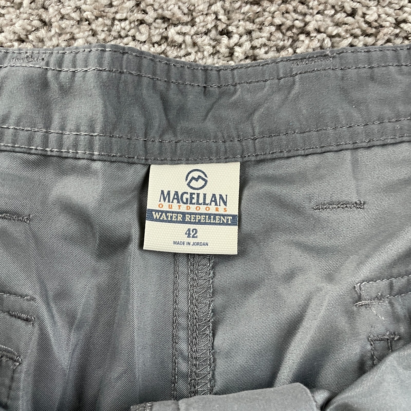 Magellan Shorts Adult 42 Gray Fish Outdoor Active Water Repellent Casual Men