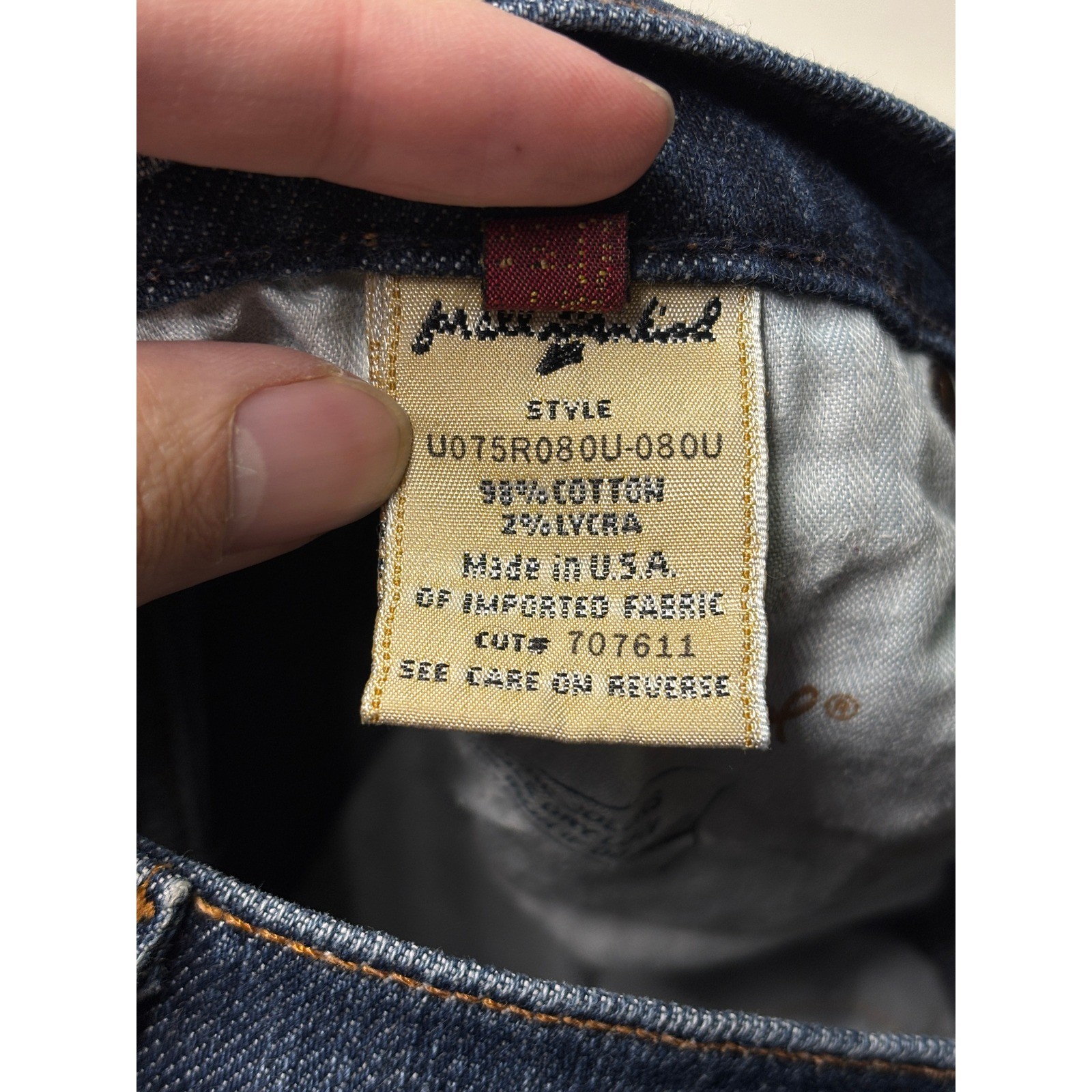 7 For All Mankind Flare Leg Jeans Dark Wash Blue Size W29xL25