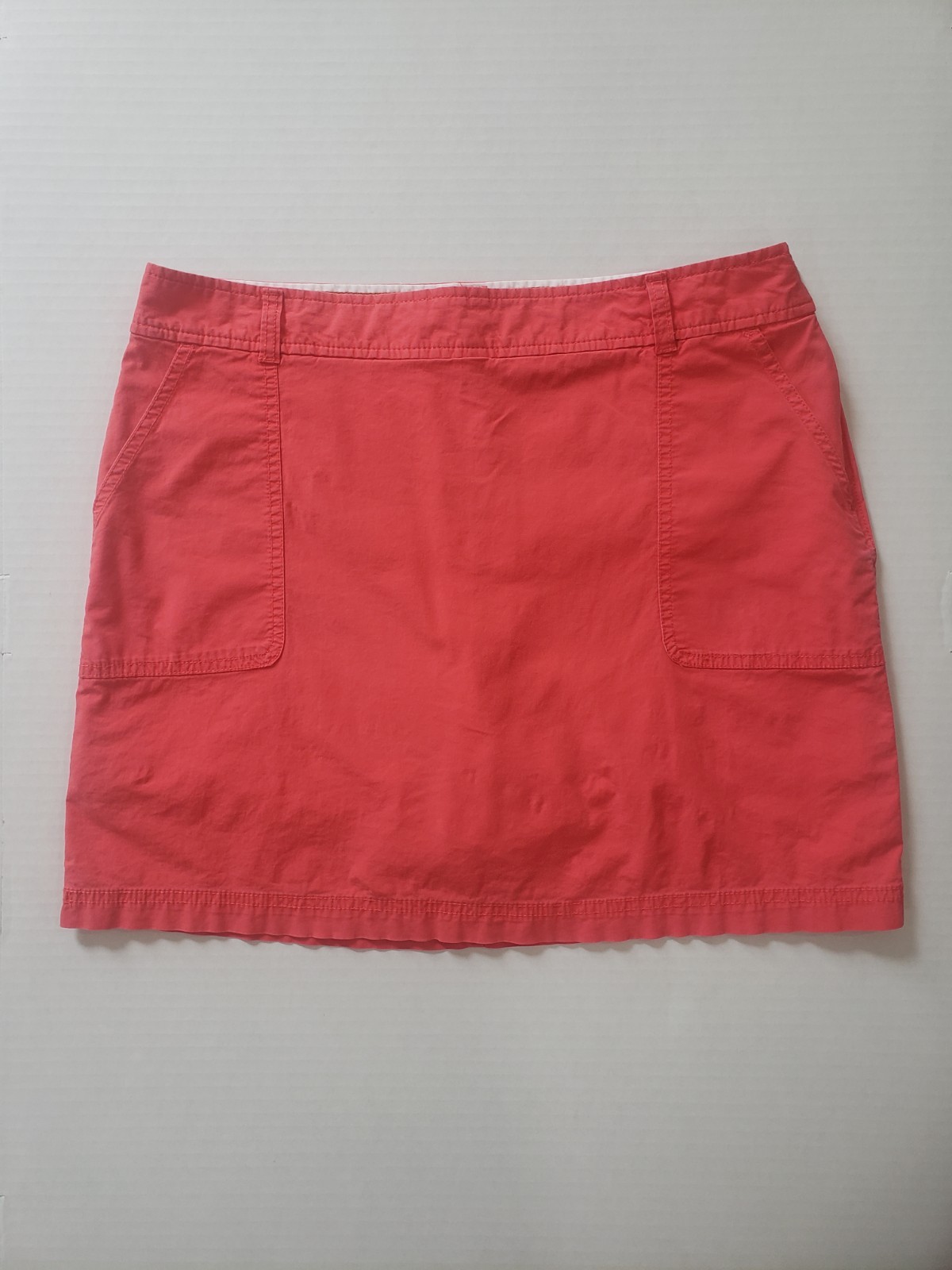 Dockers Women’s Bright Pink Orange Skort Size 10 97% Cotton 3% Elastane Sporty