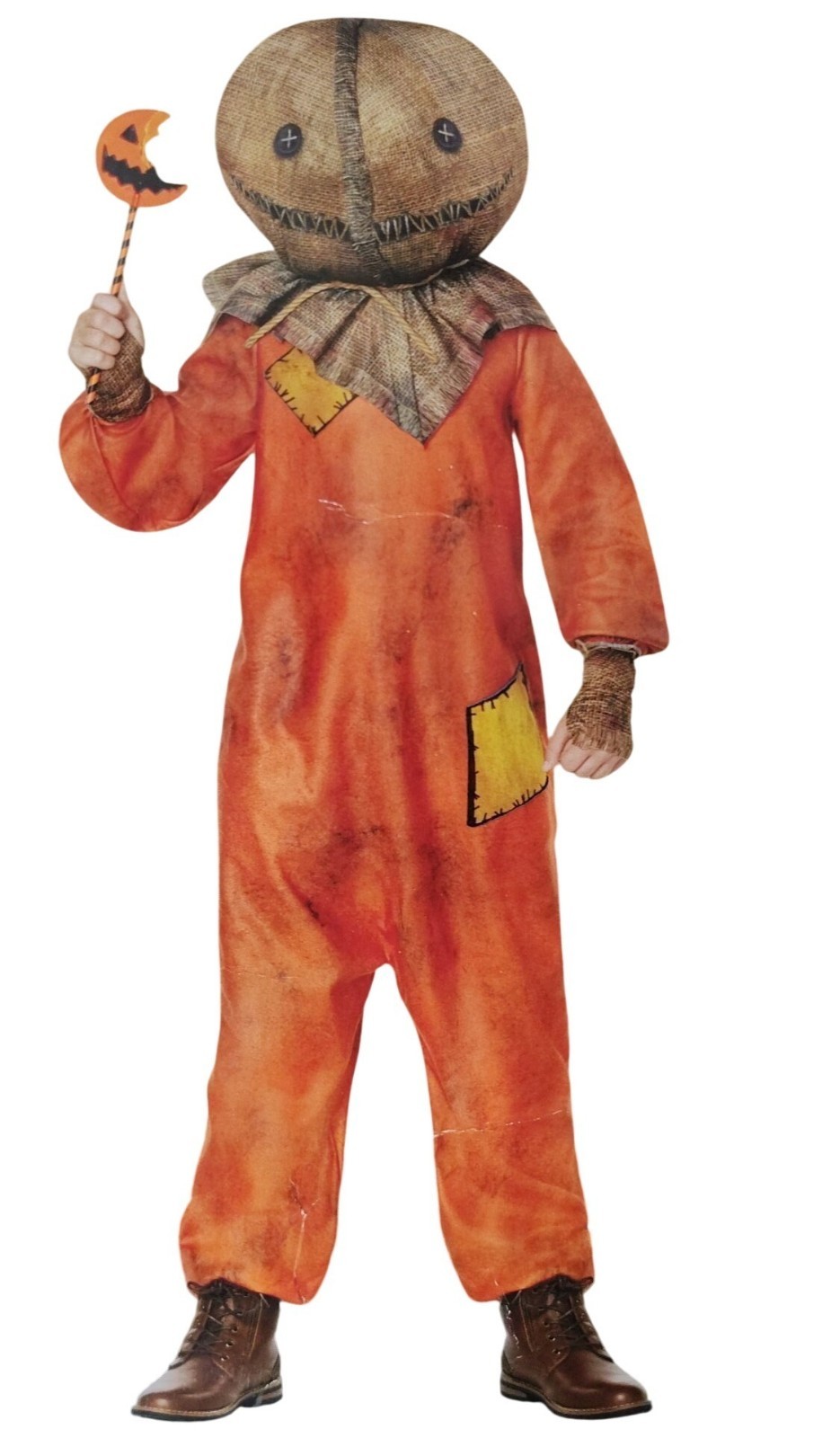 InSpirit Boys Sam Trick r Treat Costume Medium 8 Jumpsuit Mask Gloves Set New