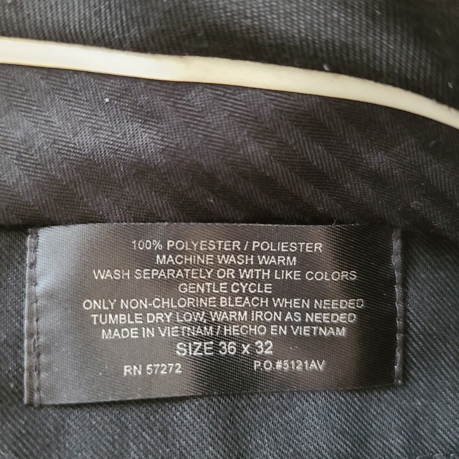 VTG Pleated Perry Ellis Portfolio Men’s 36×32 Polyester Blend Gray Dress Pants