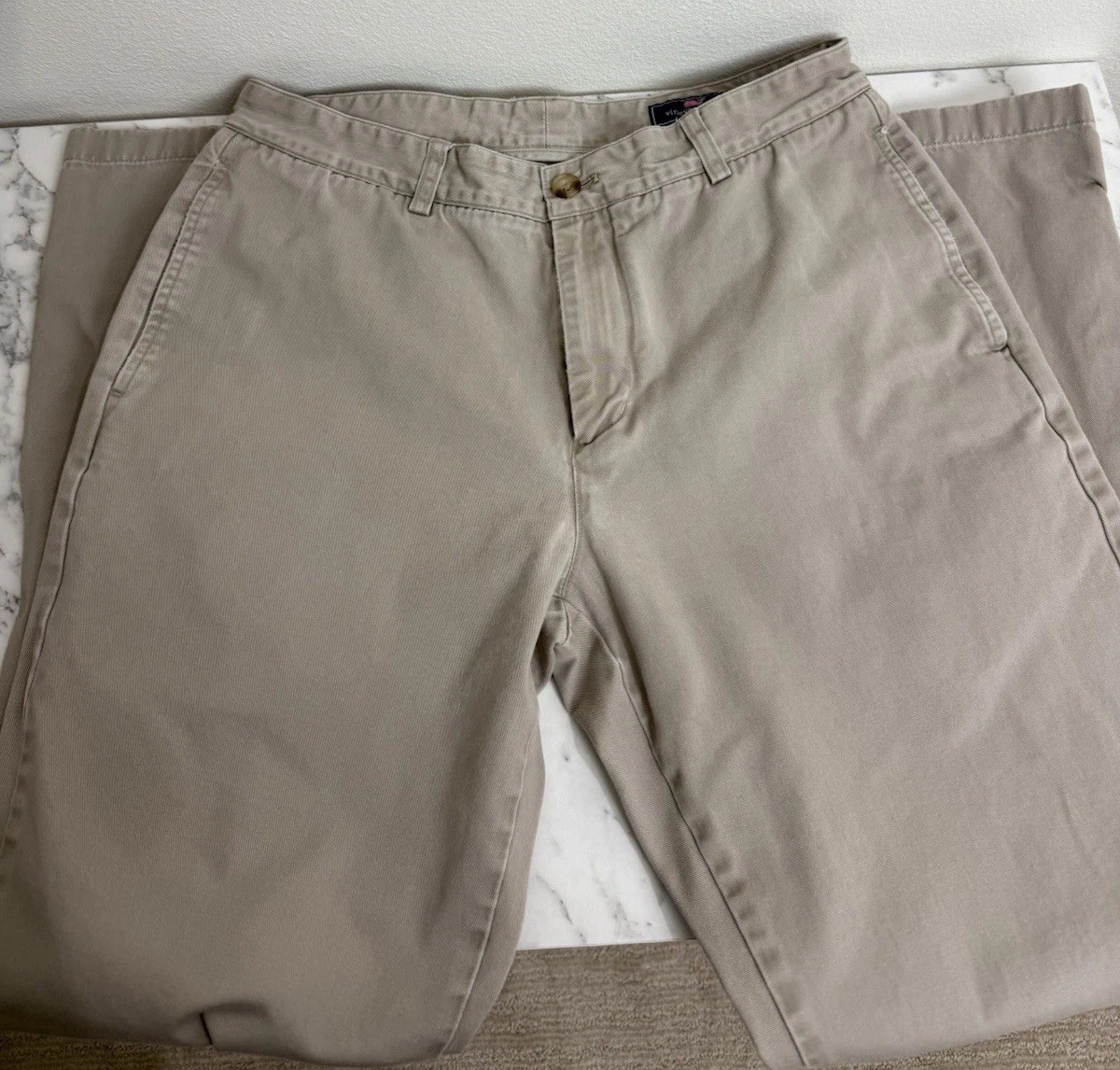 Vineyard Vines Pants Men’s 33×32 On-The-Go Chino Club Pant Stretch Beige