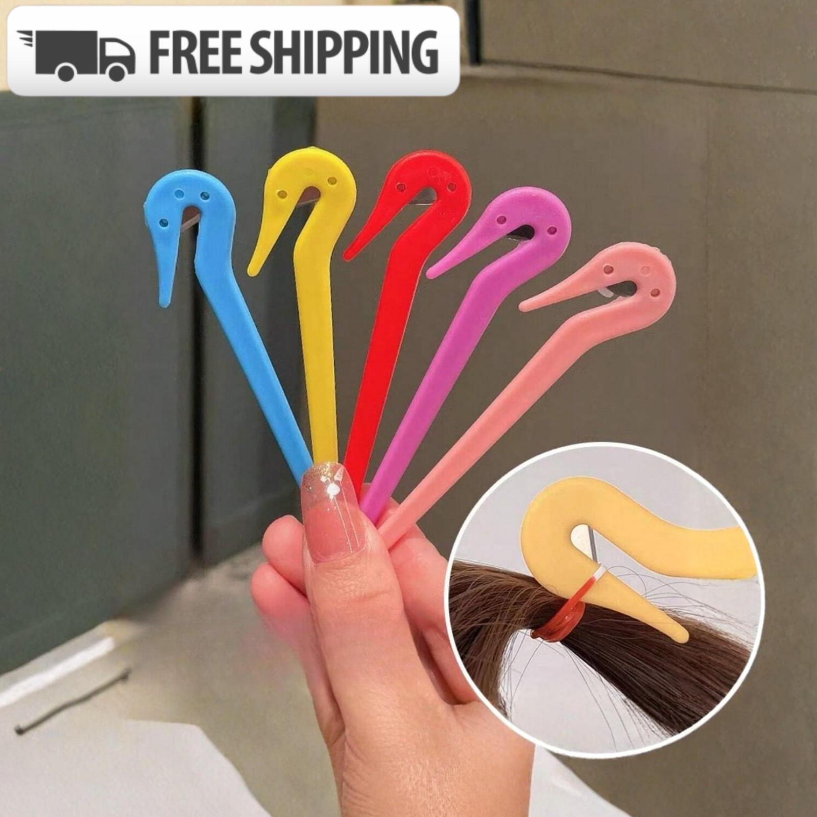 2x Elastic Hair Band Cutter Disposable Rubber Band Remover Hair Tie Cutting Tool
